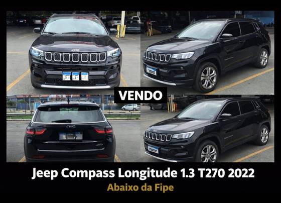 JEEP COMPASS 1.3 T270 TURBO FLEX LONGITUDE AT6
